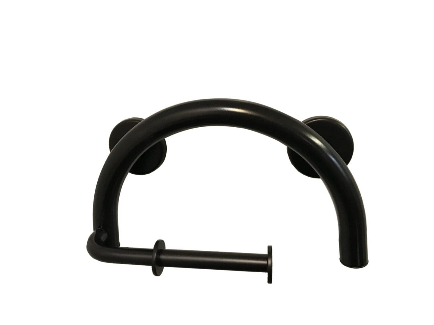 Circle grab bar toilet paper holder (Polished, Brushed, Bronze, Matte Black, Brushed Gold)