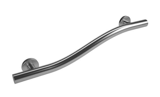 Wave bar grab bar. (18", 24",36")(Polished, Brushed, Bronze, Matte Black)