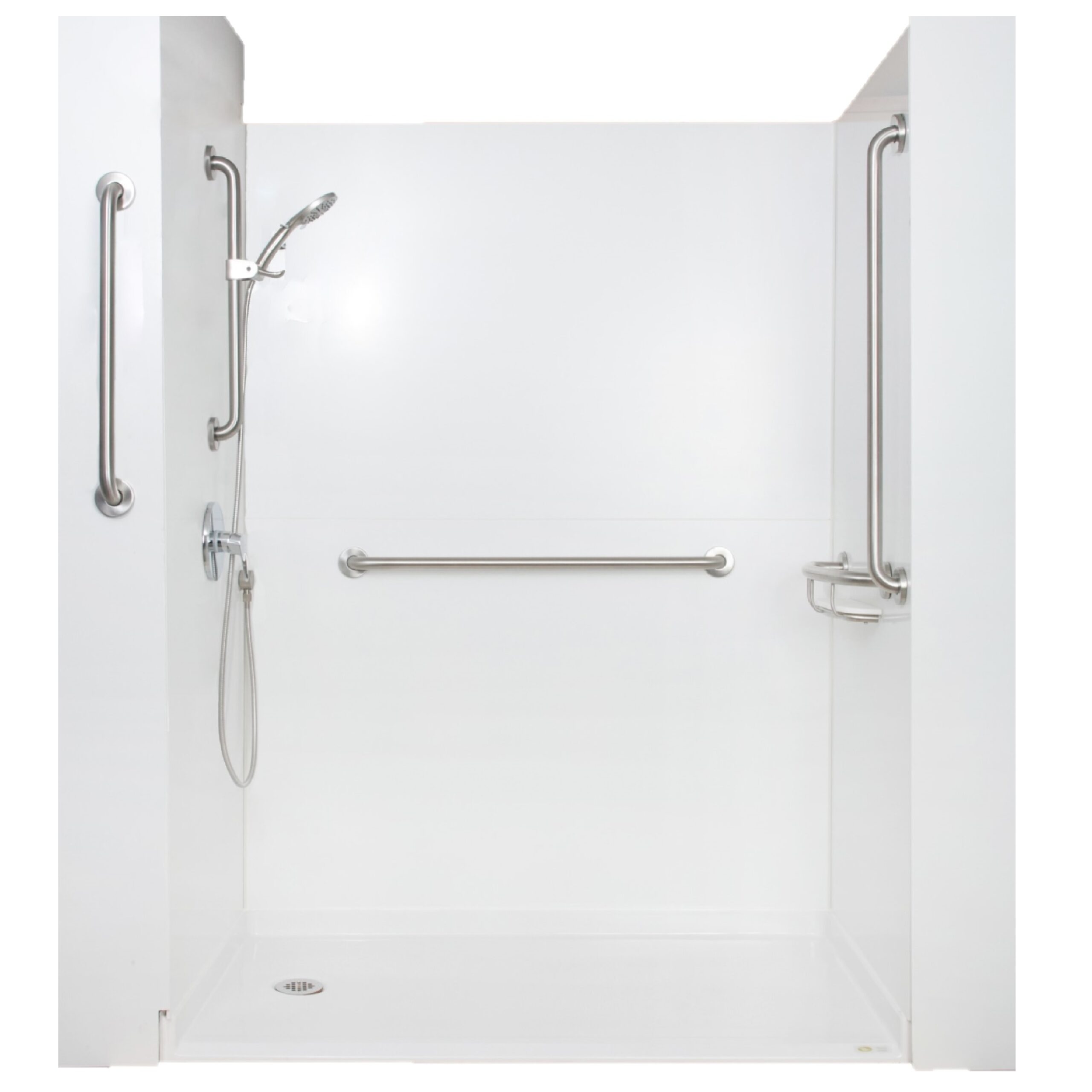 Bilanx Turn-Key Shower with standard grab bars - Image 1