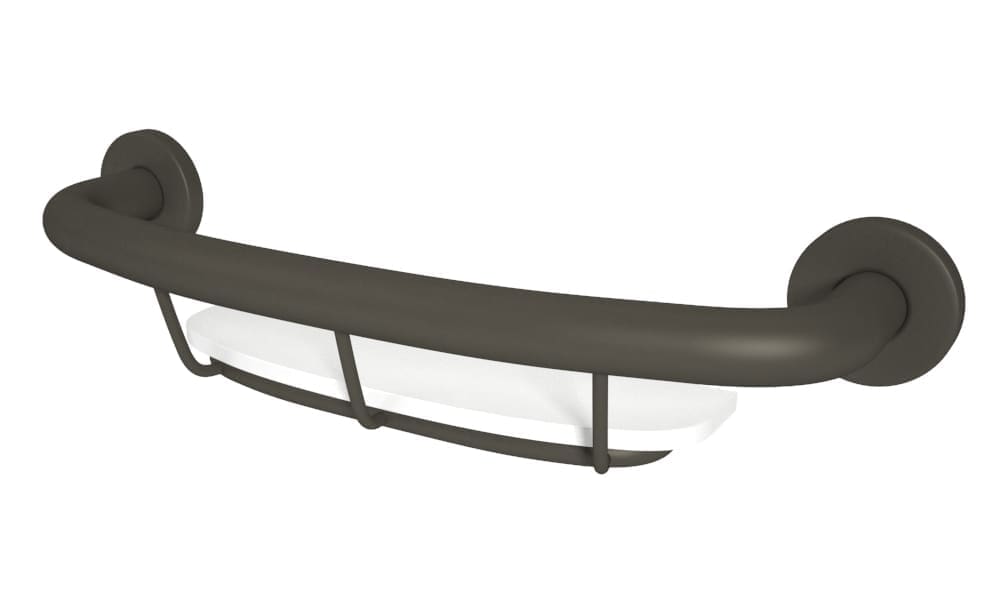 Shampoo shelf grab bar (Polished, Brushed, Bronze, Matte Black, Brushed Gold)
