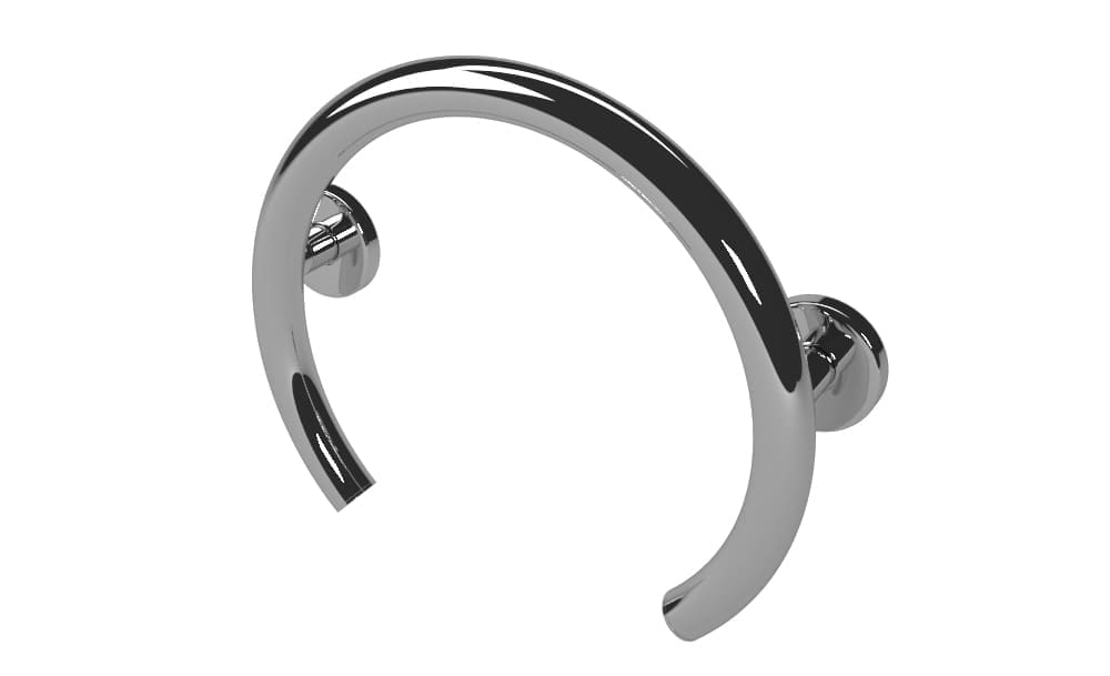Shower valve ring grab bar (Polished, Brushed, Bronze, Matte Black)