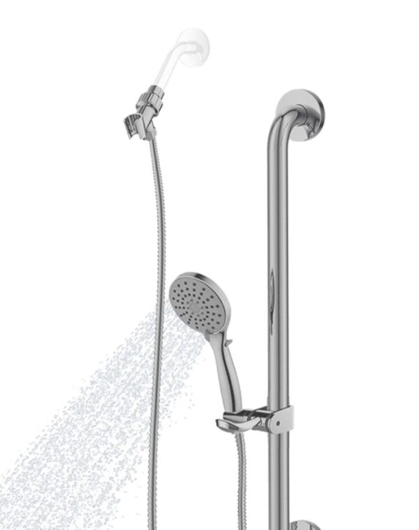 Hand-shower conversion kit - Linear grab bar