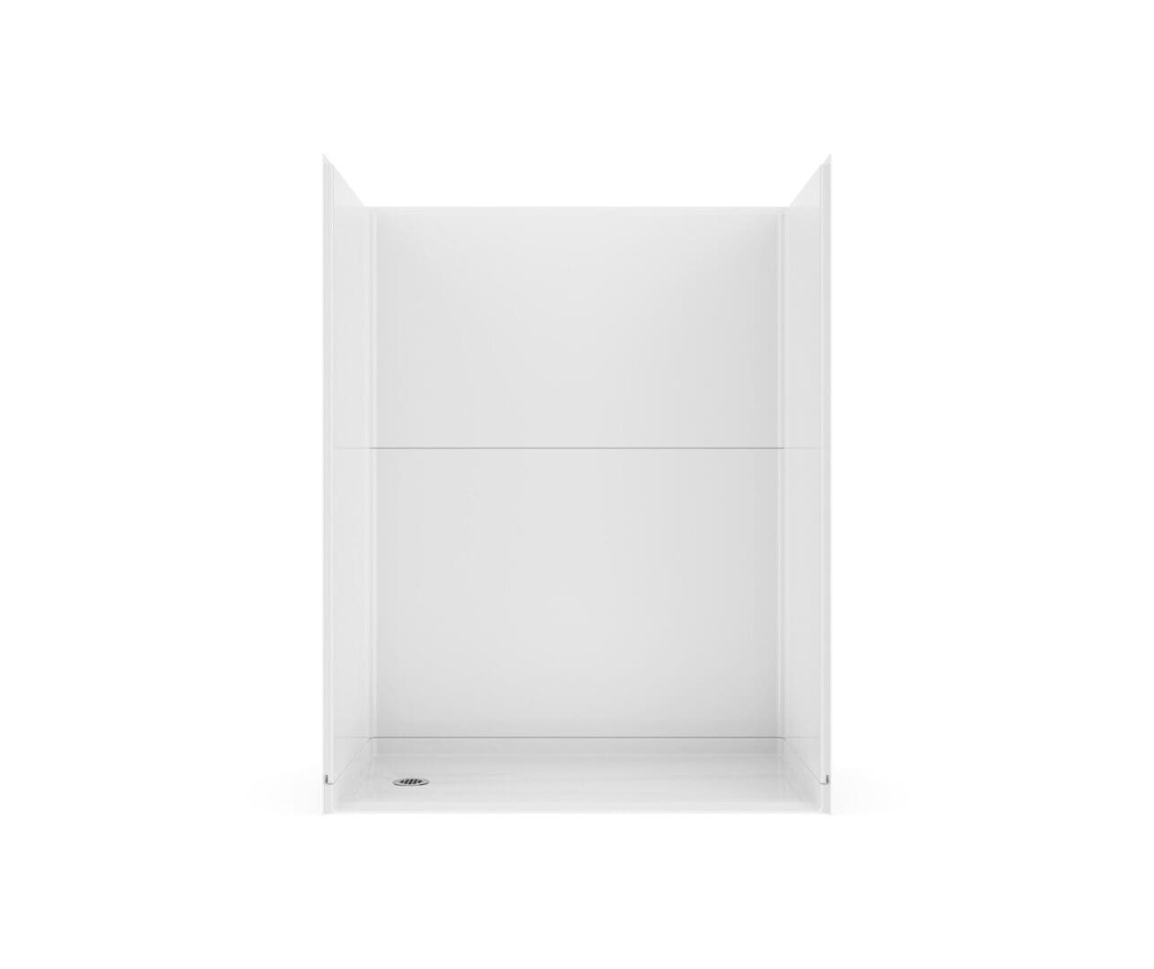 RBS-6030-6036LH.jpg 60 x 36" 5Pc. White RBS barrier-free shower unit with left, right, or center drain.
