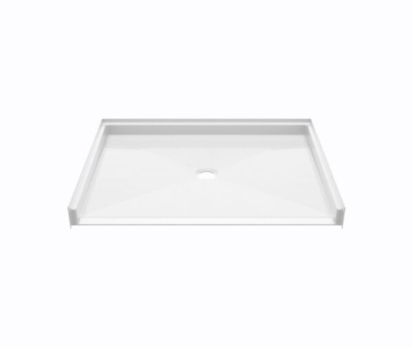 48 x 36" White RBS barrier-free shower pan with center drain.