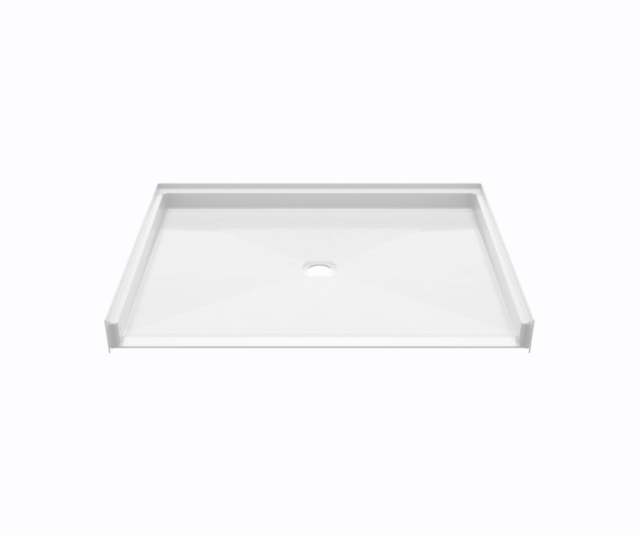 RBSP-4836C.jpg 48 x 36" White RBS barrier-free shower pan with center drain.