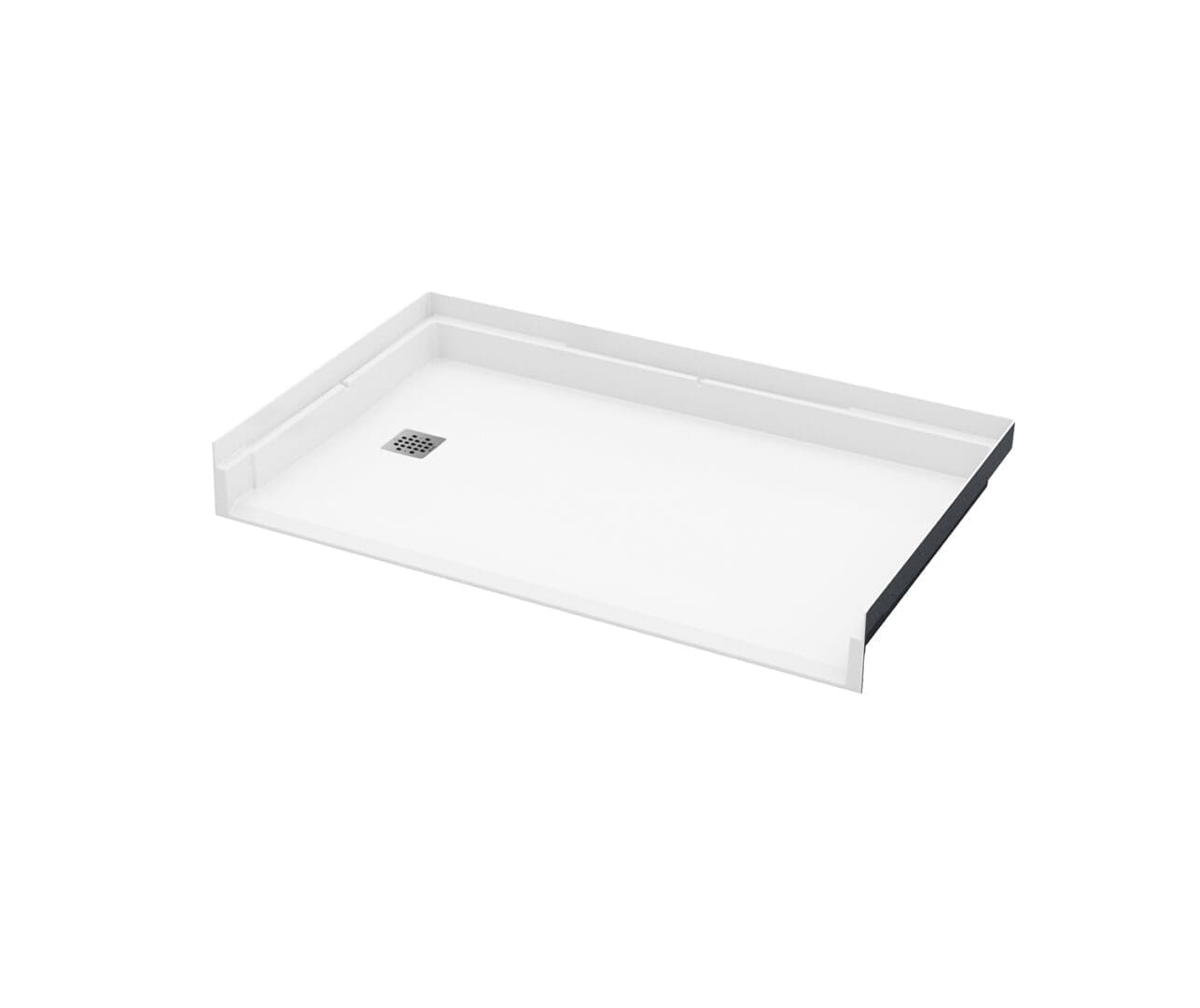 60 x 36" White RBX barrier-free shower pan with left or right hand drain.