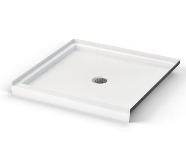36 x 36 " Low-threshold shower base with center drain