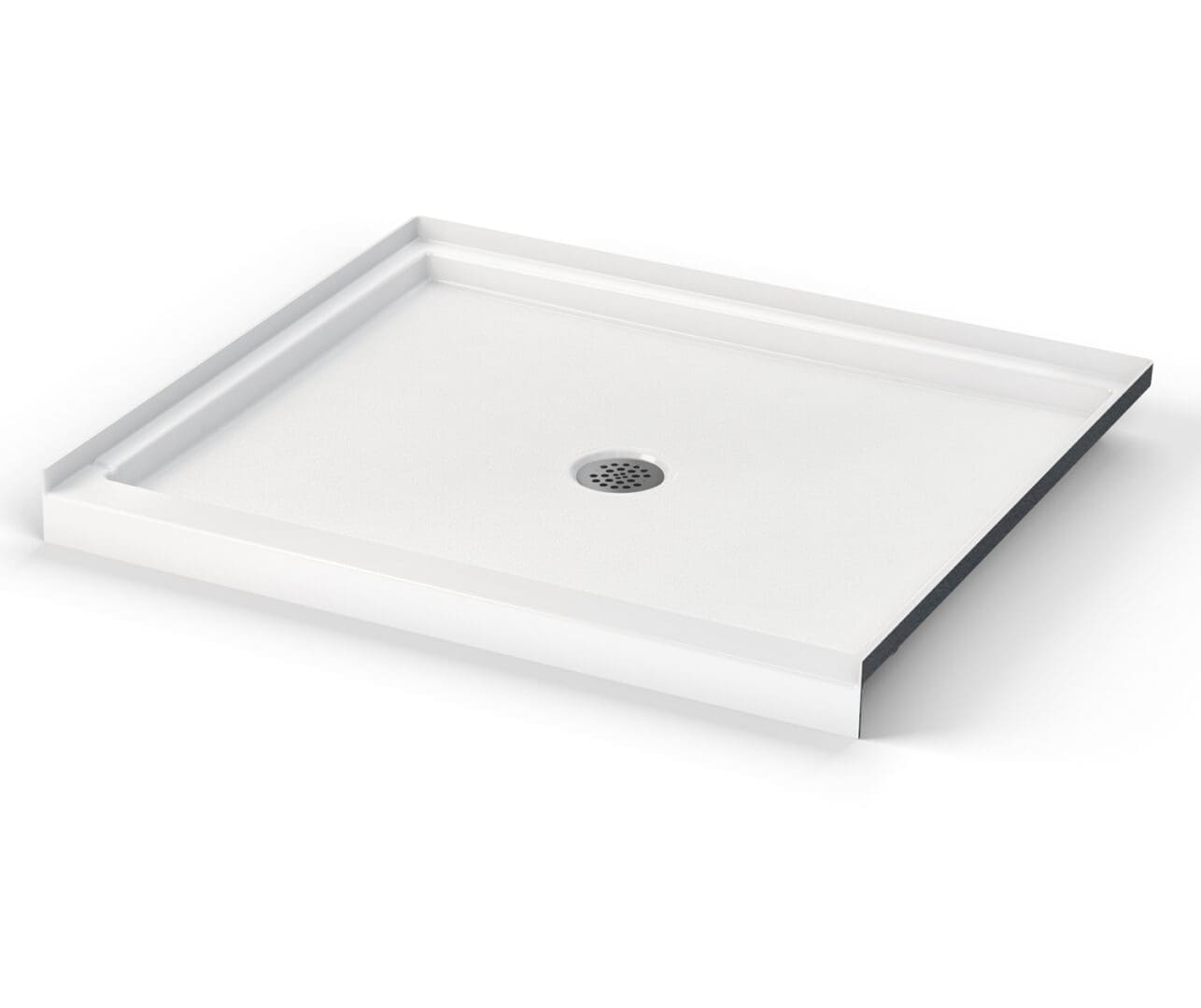 42 x 36 " Low-threshold shower base with center drain