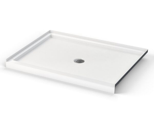 48 x 34 " Low-threshold shower base with center drain
