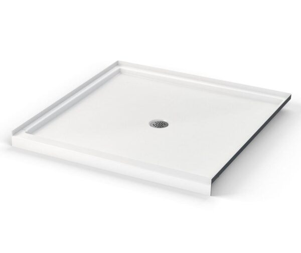48 x 48 " Low-threshold shower base with center drain
