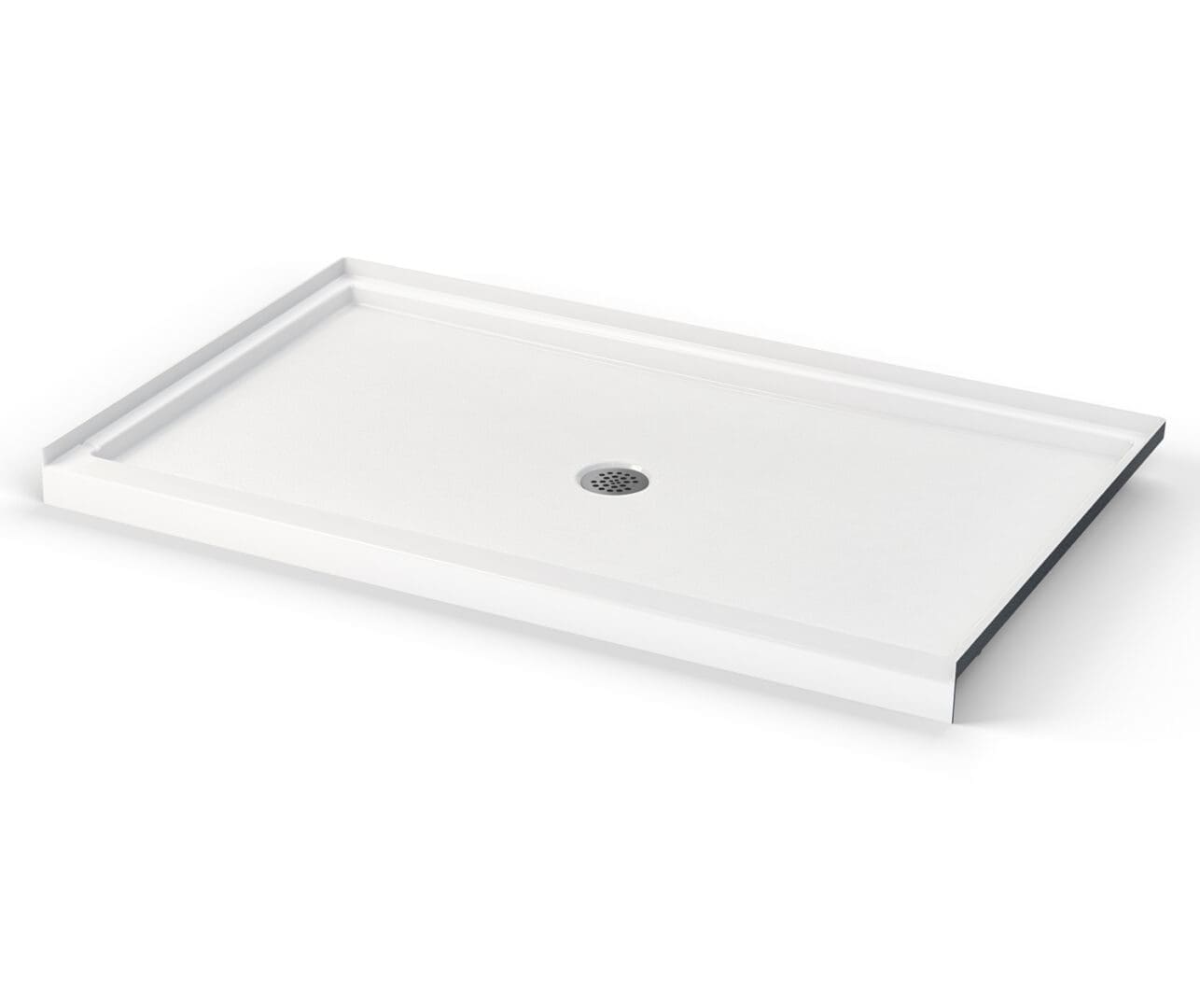 60 x 36 " Low-threshold shower base with left, right, or center drain