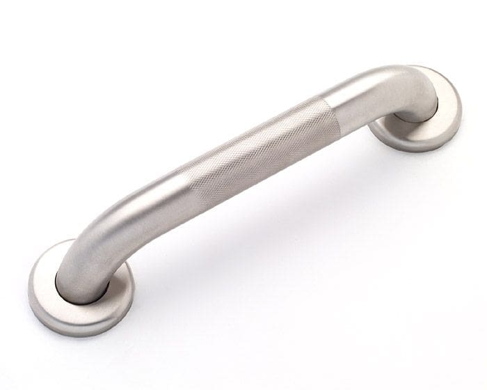 Brushed knurled grab bars. Available sizes: 12", 16", 18", 24", 30", 36", 42", 48".
