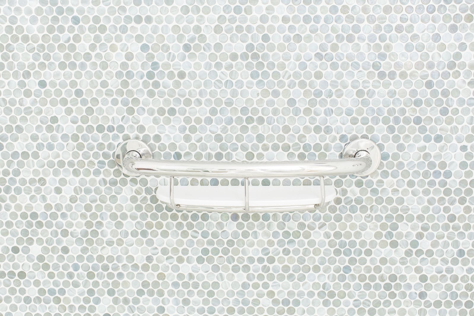 Shampoo shelf grab bar (Polished, Brushed, Bronze, Matte Black, Brushed Gold) - Image 1