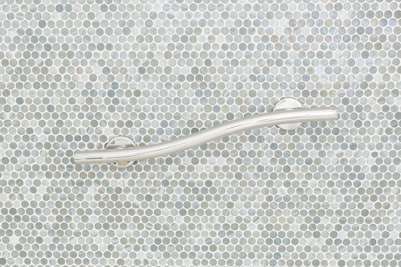 Wave bar grab bar. (18", 24",36")(Polished, Brushed, Bronze, Matte Black) - Image 1