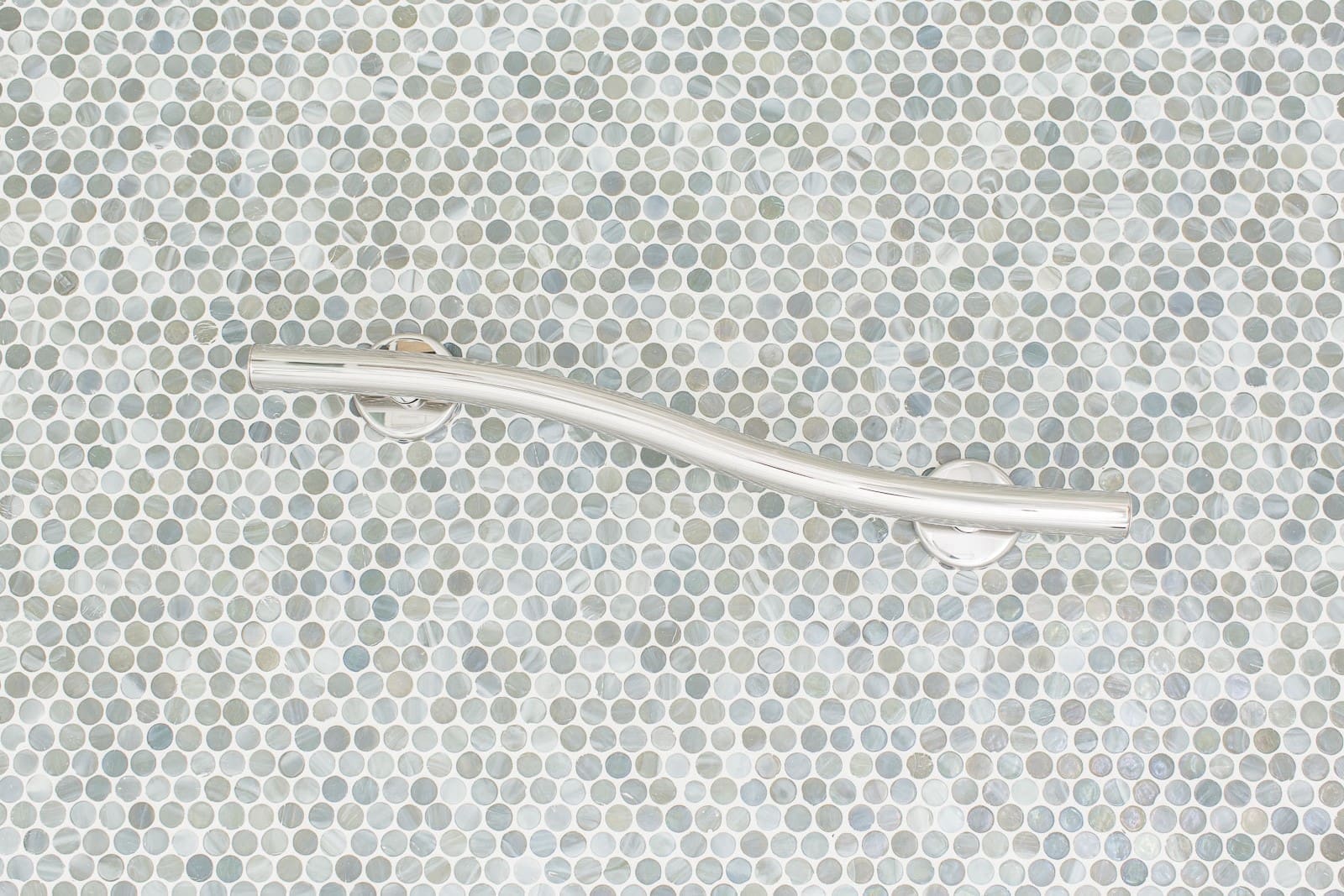 Wave bar grab bar. (18", 24",36")(Polished, Brushed, Bronze, Matte Black) - Image 2