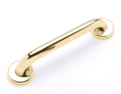 Polished brass Straight grab bars. Available sizes: 12", 16", 18", 24", 30", 36", 42".