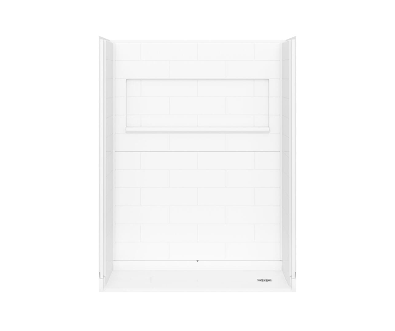 rbx-6036.jpg 60 x 36" White RBX barrier-free shower unit with left, right, or center drain.