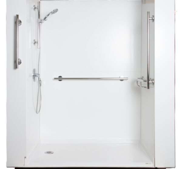 Bilanx Turn-Key Shower with Linear grab bars