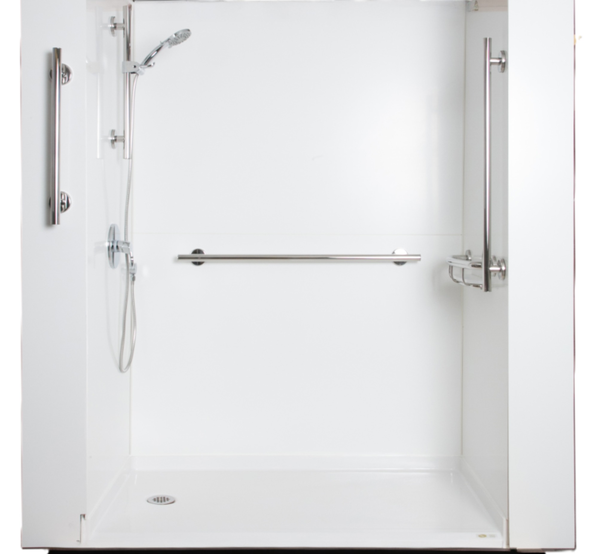 Bilanx Turn-Key Shower with Linear grab bars - Image 1