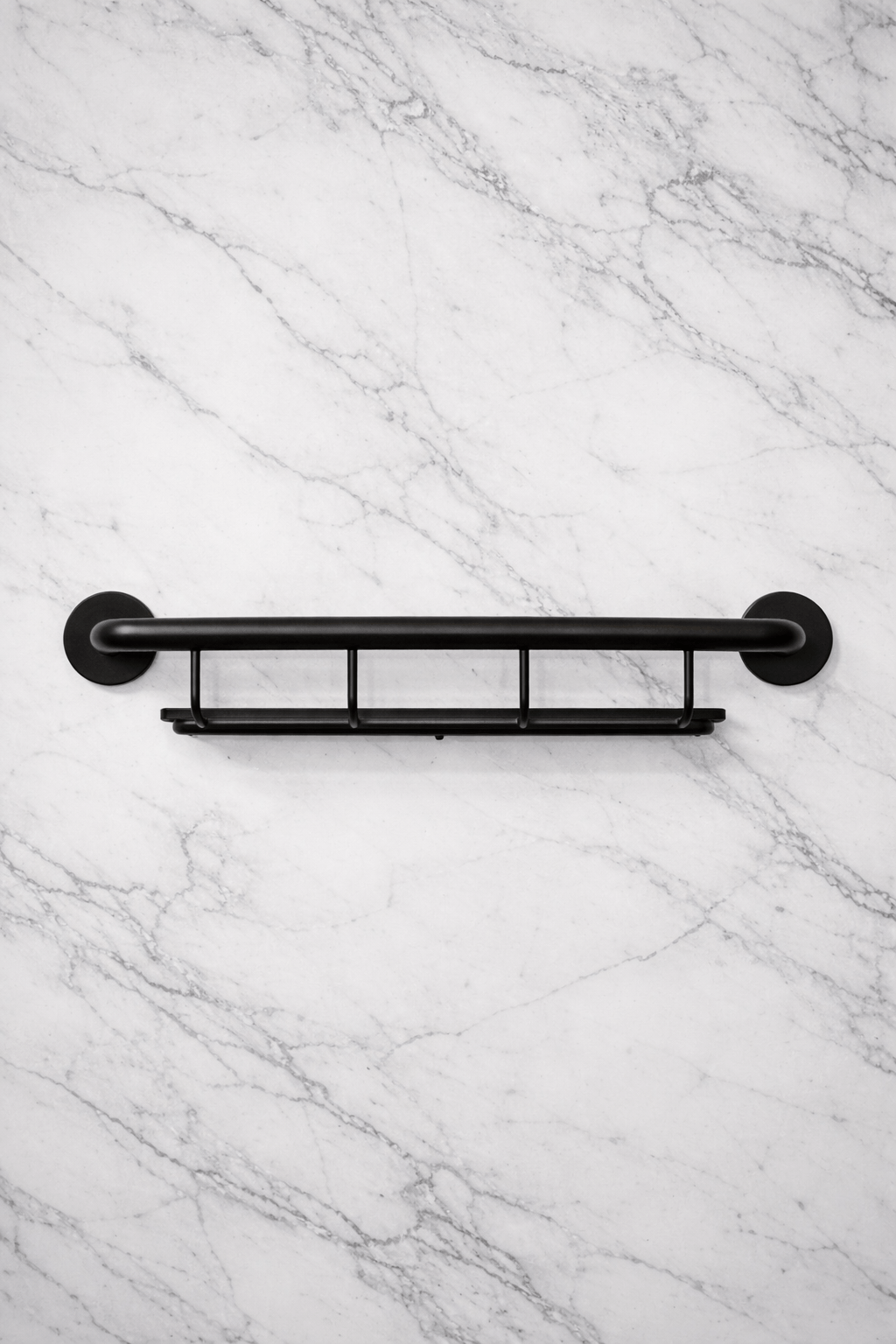 XL 26" Shampoo shelf grab bar (Polished, Brushed, Bronze, Matte Black, Brushed Gold)