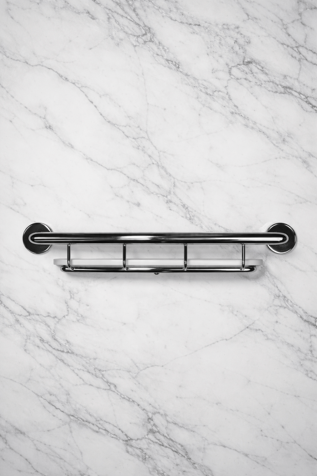 XL 26" Shampoo shelf grab bar (Polished, Brushed, Bronze, Matte Black, Brushed Gold)