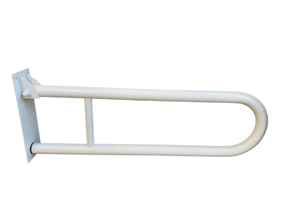 HH-BAR-FB31-WH 31" U-Shaped Flip-Up Grab Bar (Polished, Brushed, White)