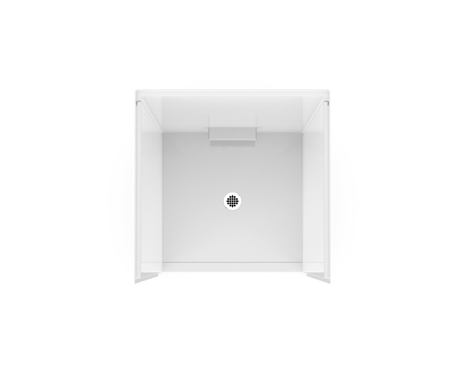 38 x 38" 4Pc. White RBS barrier-free shower unit with center drain. - Image 3
