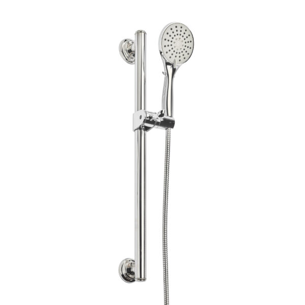 Traditional Linear Grab Bar weight-bearing hand-shower kit