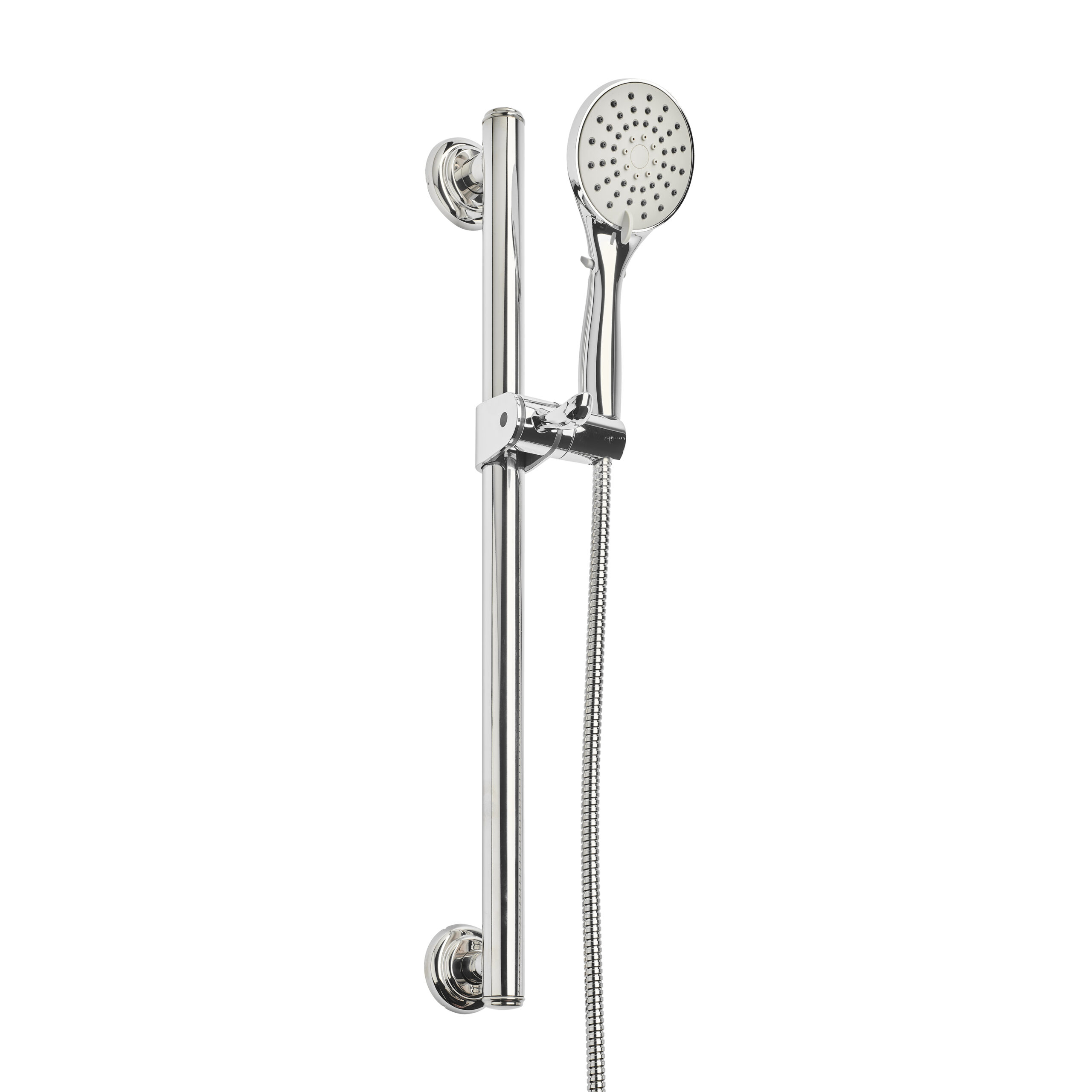 Traditional Linear Grab Bar weight-bearing hand-shower kit - Image 1